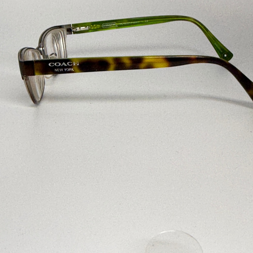 Coach HC 5033 Alyson Eyeglasses Brown Dark Silver Green Tortoise 53-16-135 22228 - Picture 2 of 7